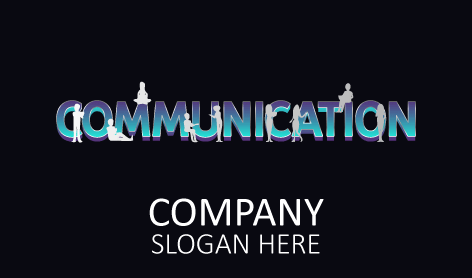 Creative Wordmark Communication Logo