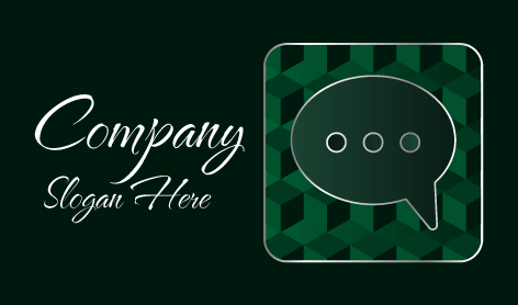 Dark Green Communication Logo