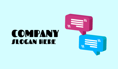 Fun Communication Icon Logo