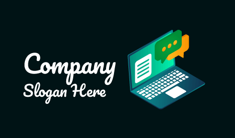 Laptop Technology Communication Logo