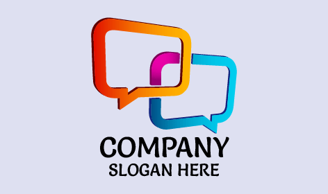Messenger Bubble Communication Logo