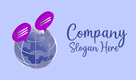 Purple Connection Communication Logo