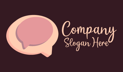 Speech Bubble Communication Logo