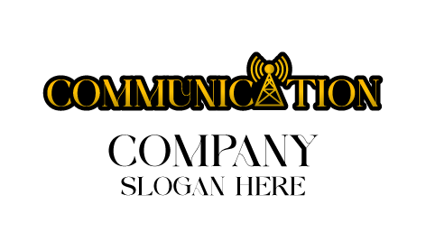 Yellow Communication Lettermark Logo