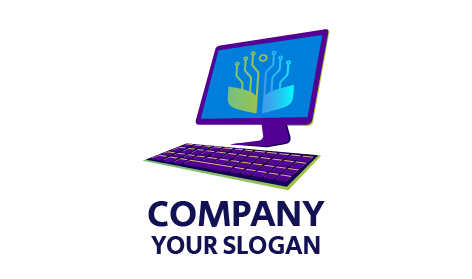 Agriculture Analysis Computer Logo