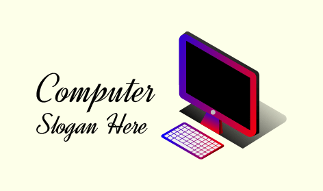 Blank Monitor Computer Logo