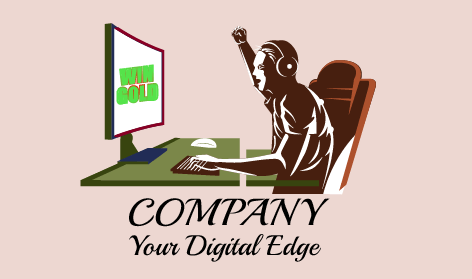 Enthusiastic Computer Gamer Logo