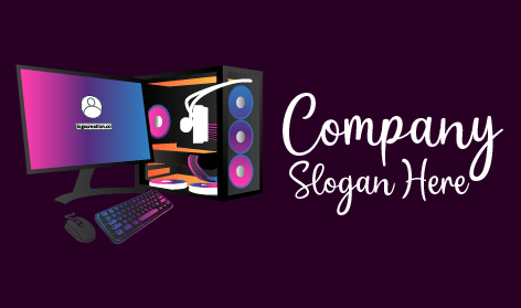 Gradient Game Arena Computer Logo