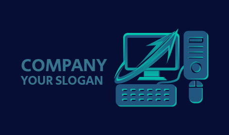 Sophisticated Desktop Computer Logo