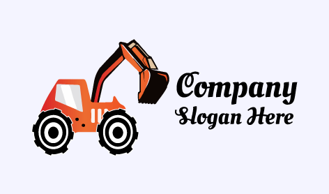 Durable Construction Bulldozer Logo