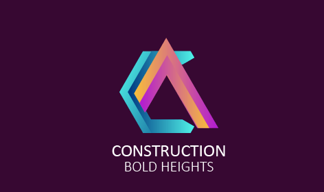 Geometric Minimalist Construction Logo