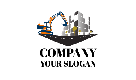 Glass Architecture Construction Logo