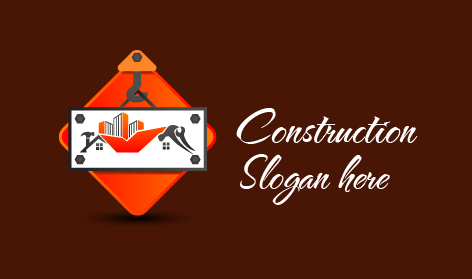 Orange Residential Construction Logo