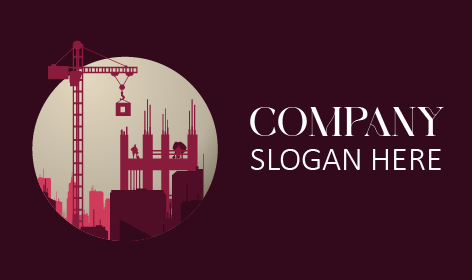 Rosewood Pink Construction Logo