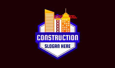 White Dot Building Construction Logo