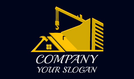 Yellow Infrastructure Construction Logo