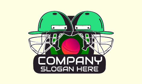 Gradient Ball Cricket Logo