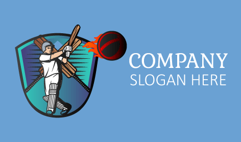 Red Fireball Cricket Logo