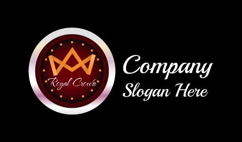 Geometric Intricate Crown Logo