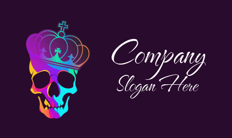 Leading Skull Crown Logo