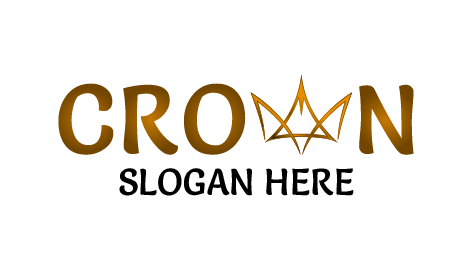 Versatile Crown Typeface Logo
