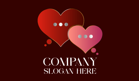 Dating Chat Icons Logo