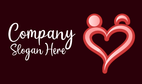 Intertwined Heart Dating Logo