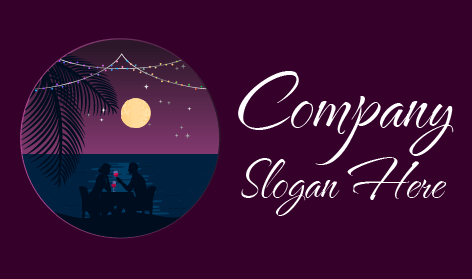 Scrawny Black Cat Moon Logo