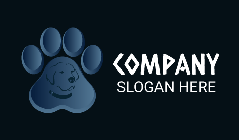Dog Paw Print Logo