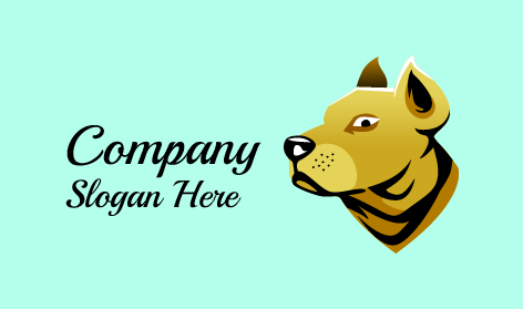 Dog Terrified Expression Logo