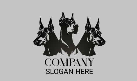 Majestic Black Dog Logo