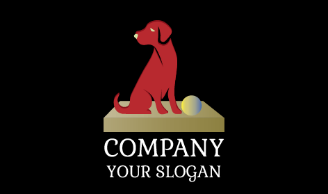 Playful Dog Design Logo