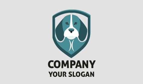 Premium Dog Shield Logo