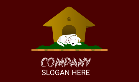White Sleeping Dog Logo