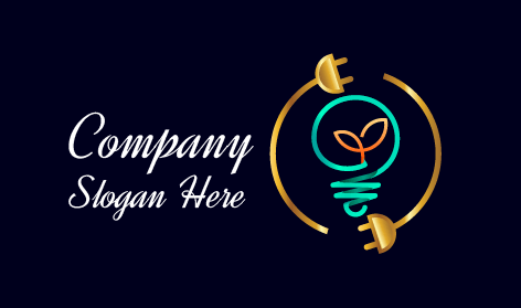 Eco Friendly Electrician Company Logo