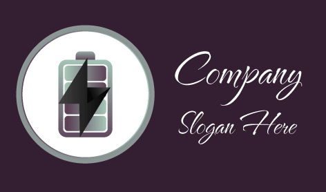 Full Battery Electrician Logo