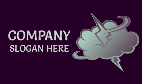 Lightning Strike Electrician Logo