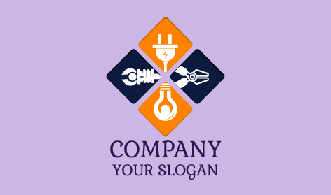 Modern Electrician Tool Logo