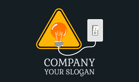 Yellow Triangle Electrician Logo