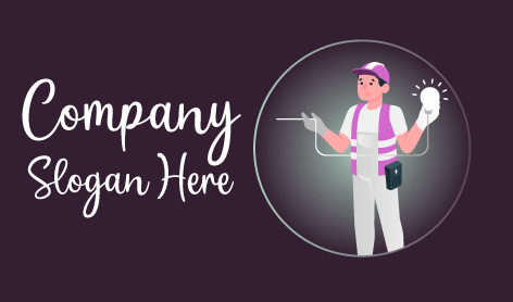 Young Talented Electrician Logo