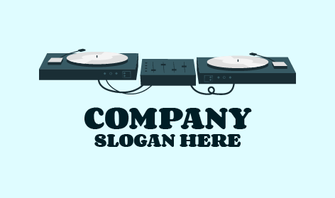 Blue Turntable Entertainment Logo