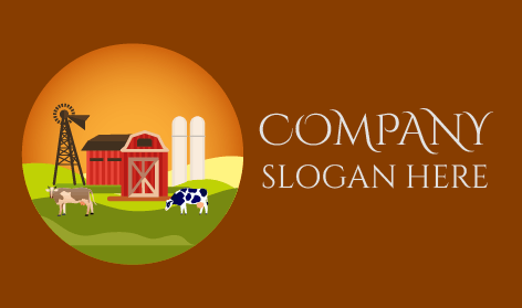 Cow Caretaker Farm Logo