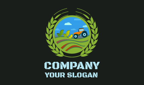 Circular Wreath Farm Logo