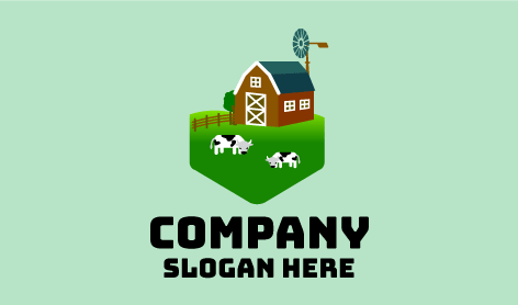 Commercial Milk Farm Logo