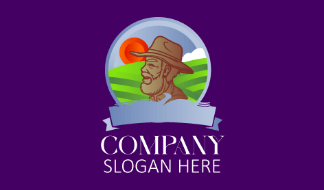 Expert Farm Worker Logo