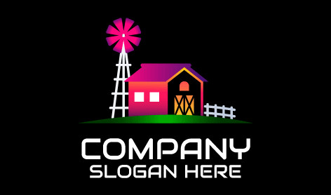 Homely Organized Farm Logo