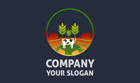 Quaint Extensive Farm Logo