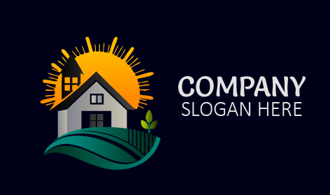 Sophisticated Gray Farm Logo