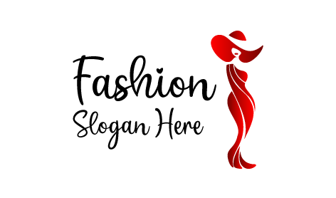 Red Bodycon Fashion Logo