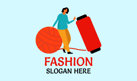 Traditional Knitting Fashion Logo
